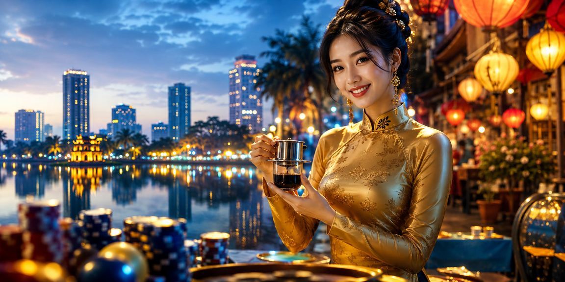 Không khí giải trí và theo dõi thể thao về đêm tại Hà Nội với ánh đèn rực rỡ