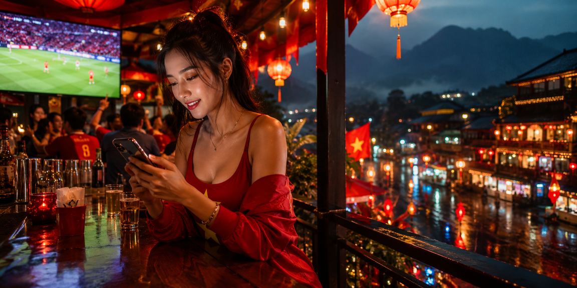 Người chơi Việt Nam theo dõi kết quả cá cược thể thao bóng đá trực tuyến